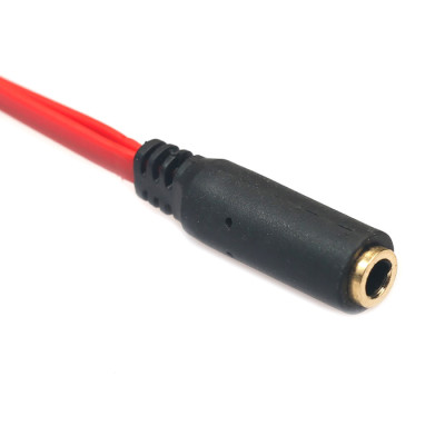 Перехідник аудіо Jack 3.5mm M 4pin -> 2 Jack 3.5mm F (Audio+MIC) Перехідник аудіо Jack 3.5mm M 4pin -> 2 Jack 3.5mm F (Audio+MIC)