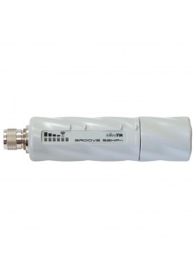 Точка доступу Mikrotik GrooveA 52 (RBGrooveA-52HPn), 2.4GHz/5GHz AP/Backbone/CPE, N-male connector,