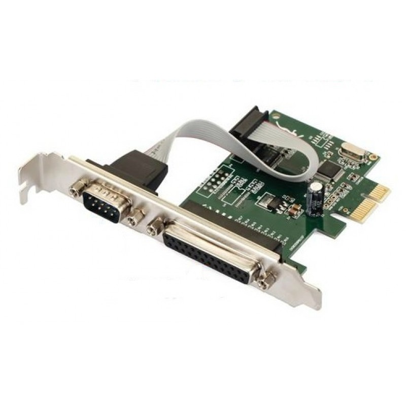 PCI-E Контролер 1xLPT, 1xCOM (RS232), WCH CH382L, RTL