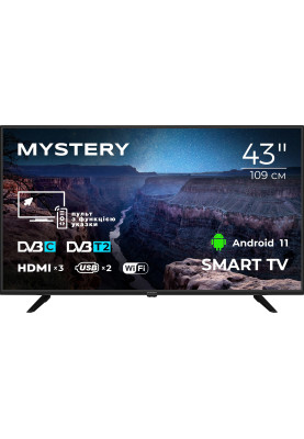 TV 43 Mystery MTV-4350FST2 Full HD/Smart/Android 11/2xUSB 2.0/Wi-Fi/Miracast/Black