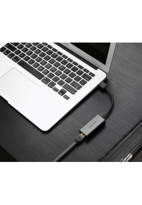 Перехідник USB 3.0 Type-A --> Ethernet RJ45 1000Mb CR111 UGREEN Чорний