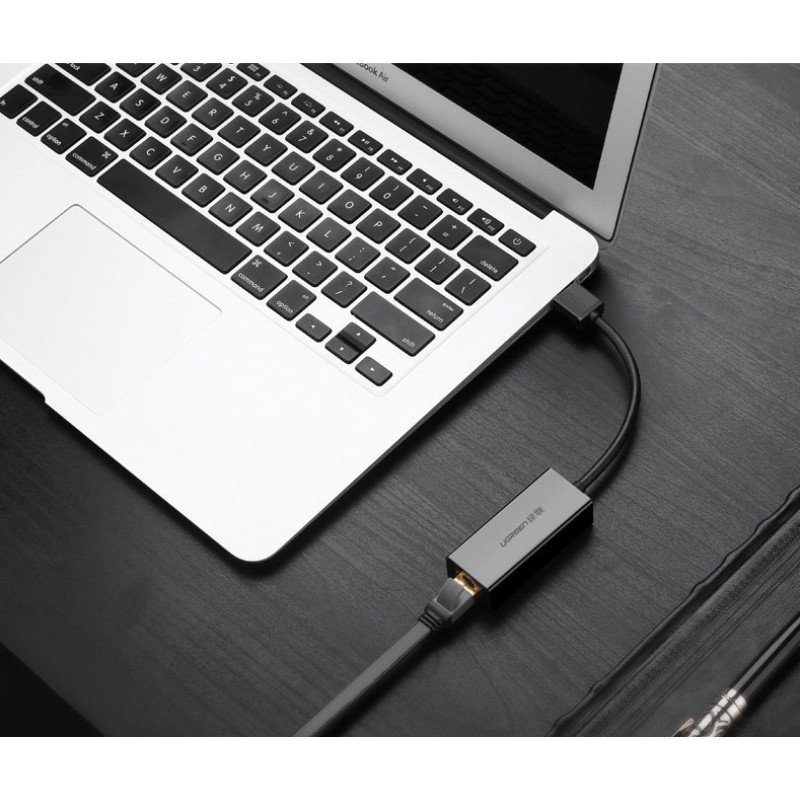 Перехідник USB 3.0 Type-A --> Ethernet RJ45 1000Mb CR111 UGREEN Чорний