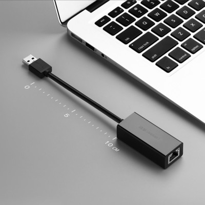 Перехідник USB 3.0 Type-A --> Ethernet RJ45 1000Mb CR111 UGREEN Чорний