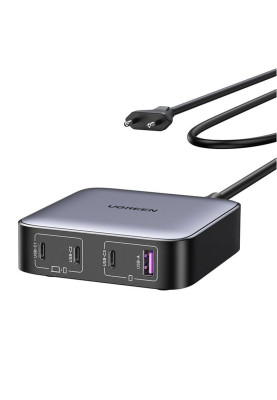 Зарядний пристрій 4xUSB 100W (3хUSB-C+USB-A) Gan Nexode чорний CD328 Ugreen Desktop Fast Charger