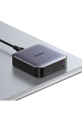 Зарядний пристрій 4xUSB 100W (3хUSB-C+USB-A) Gan Nexode чорний CD328 Ugreen Desktop Fast Charger