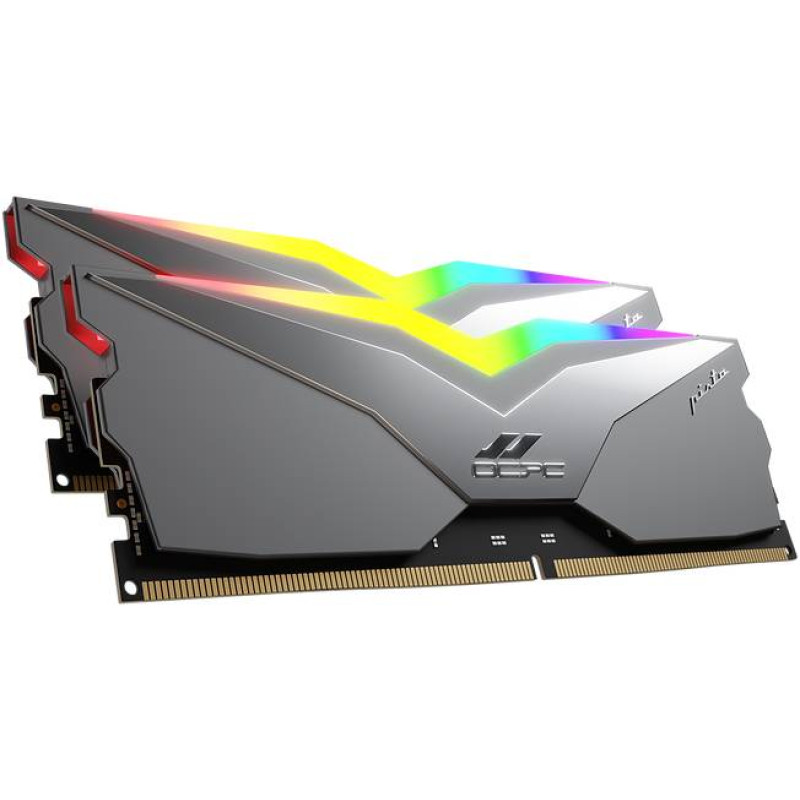 Пам'ять DDR5 32Gb 5200MHz (2*16Gb) OCPC PISTA RGB C40 Titan, Retail Kit