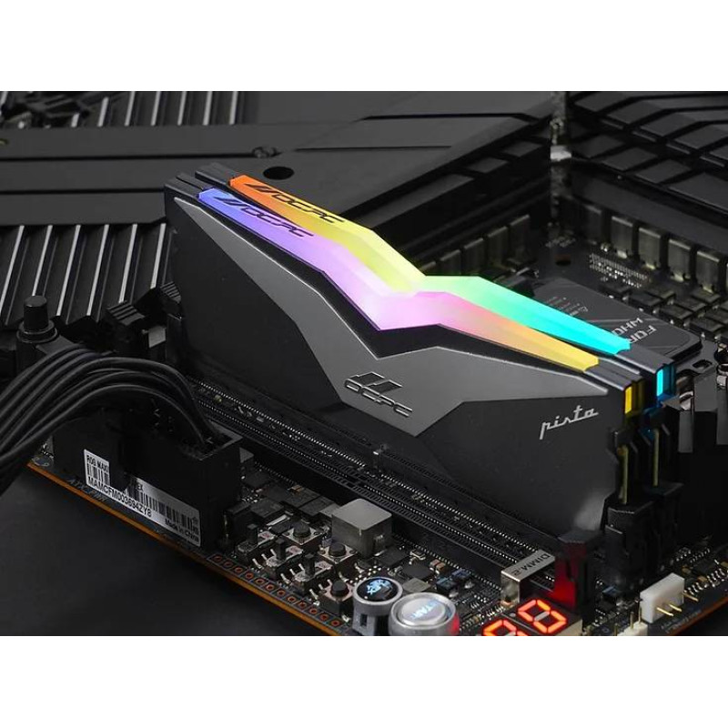 Пам'ять DDR5 32Gb 5200MHz (2*16Gb) OCPC PISTA RGB C40 Titan, Retail Kit