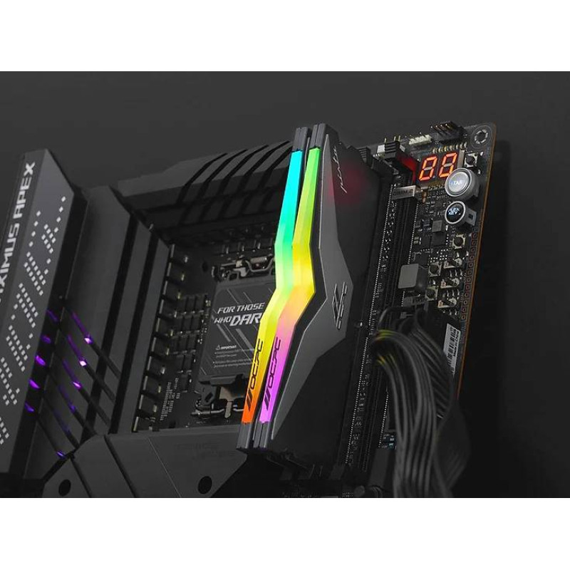 Пам'ять DDR5 32Gb 5200MHz (2*16Gb) OCPC PISTA RGB C40 Titan, Retail Kit