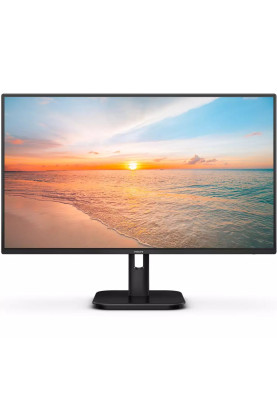 TFT 23.8" Philips 24E1N1100A, IPS, 100Hz, 1мс, VGA, HDMI,  колонки, чорний
