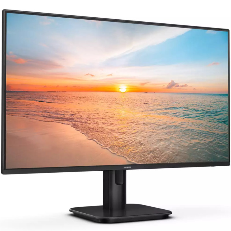 TFT 23.8" Philips 24E1N1100A, IPS, 100Hz, 1мс, VGA, HDMI,  колонки, чорний