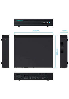 ДБЖ Marsriva DC UPS для роутерів KP7 10xDC+Gigabit PoE OUT, 9V/12V 100W 24000mAh (76.8Wh) LiFePo4