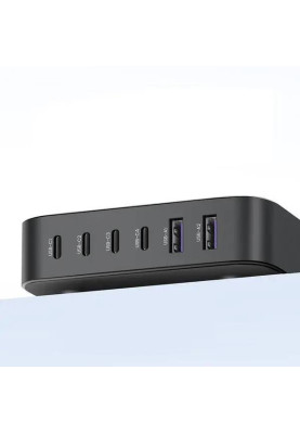 Зарядний пристрій 6xUSB 200W (4хUSB-C+2xUSB-A) Gan CD271 Ugreen