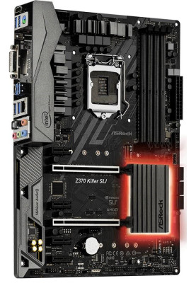 ASRock Z370 KILLER SLI/REF(1151/Z370, 4*DDR4, 2xPCIe x16, 6xSATAІІІ, RAID, GLan, 8ch, ATX)
