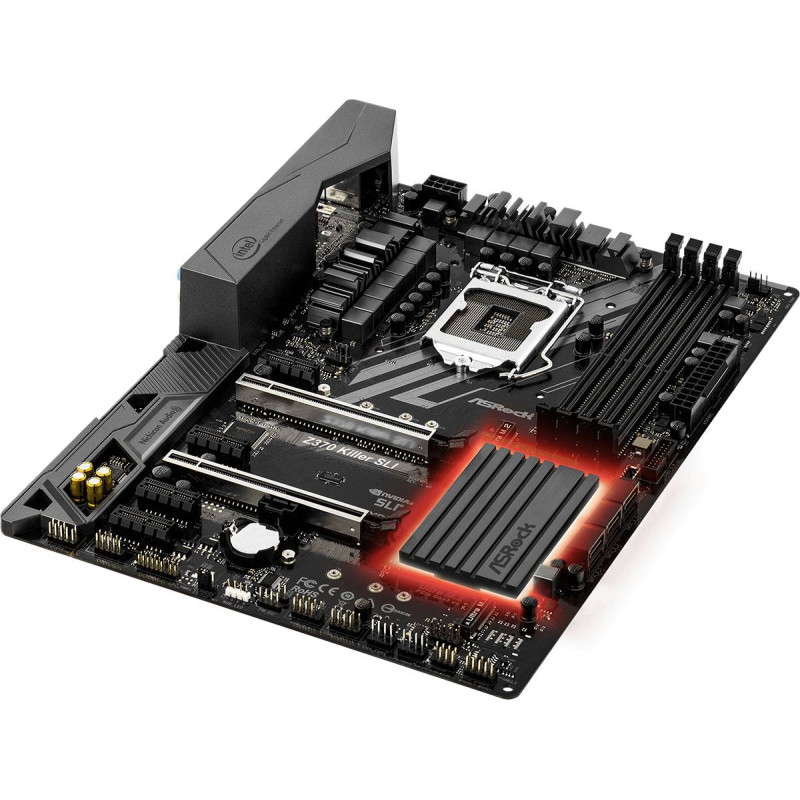ASRock Z370 KILLER SLI/REF(1151/Z370, 4*DDR4, 2xPCIe x16, 6xSATAІІІ, RAID, GLan, 8ch, ATX)