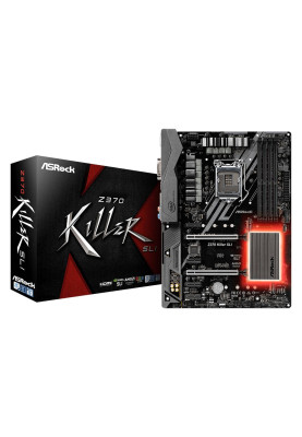 ASRock Z370 KILLER SLI/REF(1151/Z370, 4*DDR4, 2xPCIe x16, 6xSATAІІІ, RAID, GLan, 8ch, ATX)