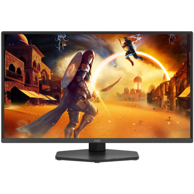 TFT 24.5" AOC Q25G4SR, Fast IPS, 300 Гц, 2xHDMI, DP, HAS, Pivot, колонки, чорно-червоний