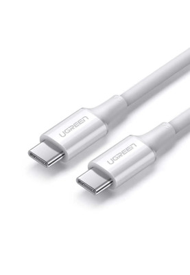 Кабель USB 2.0 Type-C M-M, 1.5 м, (20V/5A), (100W) Білий, US300 UGREEN