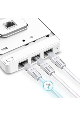 Точка доступу TP-Link EAP235 WALL AC1200 in 1xGE out 3xGE PoE MU-MIMO під розетку