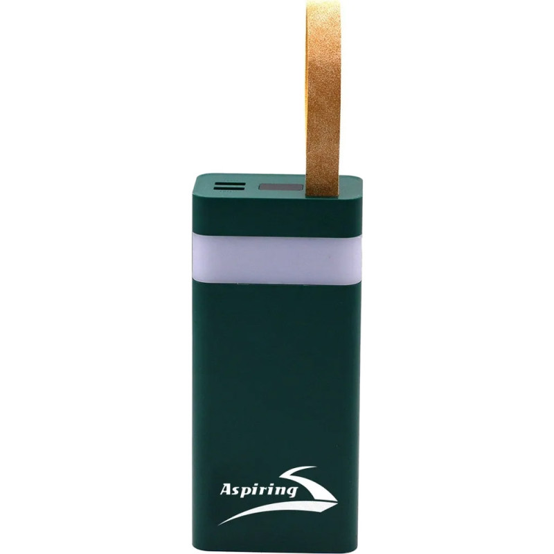 УМБ Aspiring Light 30 PD 30000mAh, 22.5W (Micro-USB,USB-C,2xUSB-A) QC3.0, Green