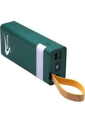 УМБ Aspiring Light 30 PD 30000mAh, 22.5W (Micro-USB,USB-C,2xUSB-A) QC3.0, Green
