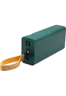 УМБ Aspiring Light 30 PD 30000mAh, 22.5W (Micro-USB,USB-C,2xUSB-A) QC3.0, Green