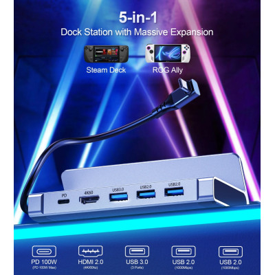 Док-станція USB3.1 Type-C --> HDMI/USB 3.0x2/USB 2.0/USB-C PD 100W Hub 7-in-1 Choetech