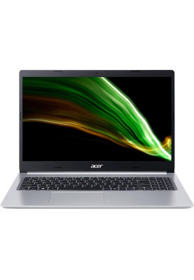 Ноутбук Acer Aspire 5 15.6"FHD IPS/R5-5500U/8/512SSD/Int/DOS/Silver (англ.клав) (NX.A84EP.00B)