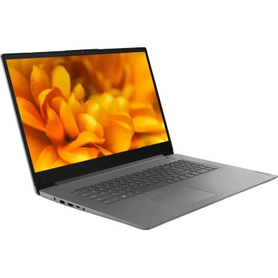 Ноутбук Lenovo Ideapad 3 17.3"HD/i5-1135G7/8/512SSD/Int/DOS/Arctic Grey (наклейки укр) (82H900DAPB)