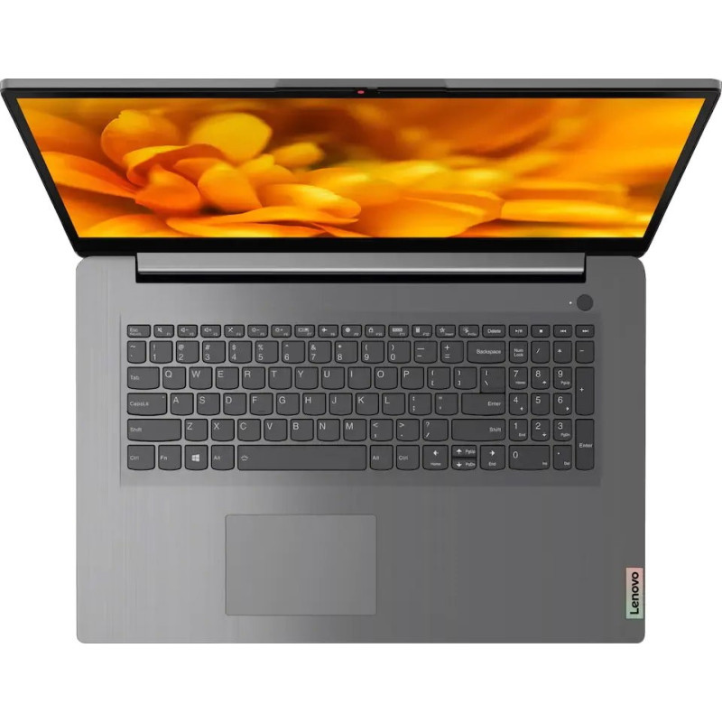 Ноутбук Lenovo Ideapad 3 17.3"HD/i5-1135G7/8/512SSD/Int/DOS/Arctic Grey (наклейки укр) (82H900DAPB)