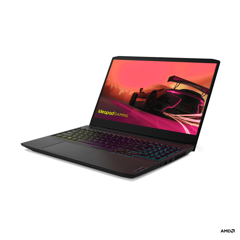 Ноутбук Lenovo Ideapad 3 Gaming 15.6"FHD IPS 120Hz/R5-5600H/8/512SSD/GTX1650/W11H/Shadow Black (англ.клав) (82K2014MPB)