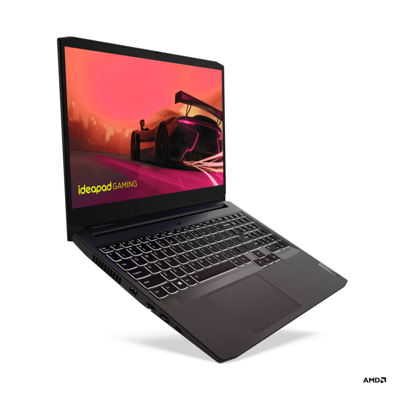 Ноутбук Lenovo Ideapad 3 Gaming 15.6"FHD IPS 120Hz/R5-5600H/8/512SSD/GTX1650/W11H/Shadow Black (англ.клав) (82K2014MPB)