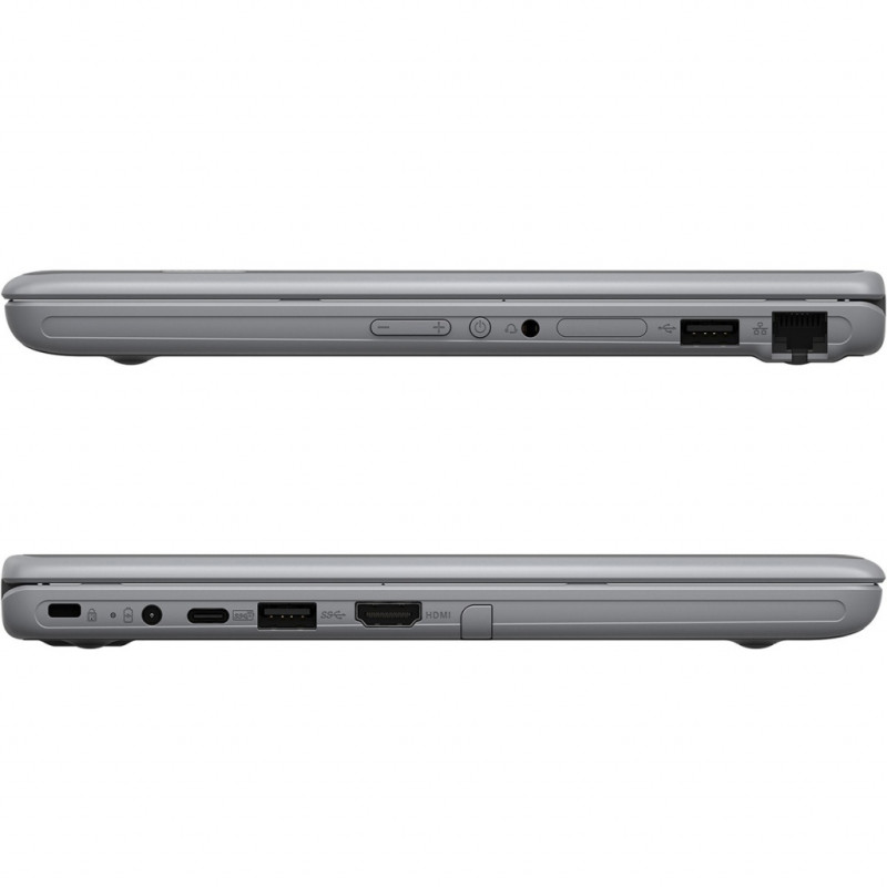 Ноутбук Asus Pro 11.6"HD Touch/Pen N6000/16/128+128/int/noOS/Grey (90NX03A1-M09550) (BR1100FKA-BP0761)