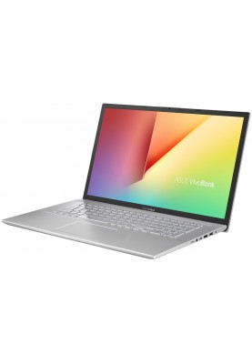 Ноутбук ASUS Vivobook 17.3"HD/R3-3250U/8/512SSD/Int/DOS/Silver (наклейки укр) (D712DA-BX858)