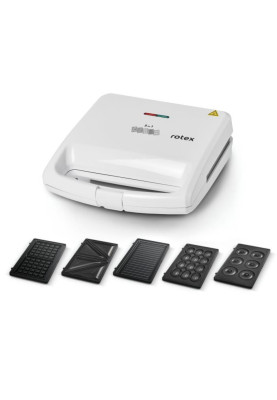 Бутербродниця Rotex RSM225-W (5 в 1)