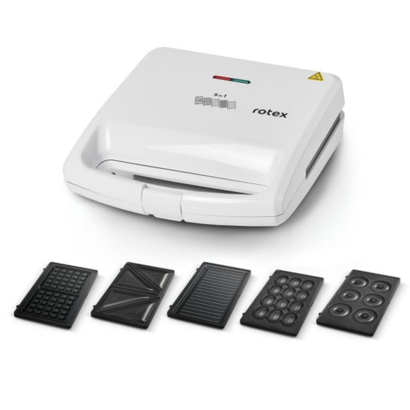 Бутербродниця Rotex RSM225-W (5 в 1)