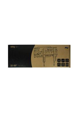 Кронштейн ATG W3255LB (32"-55" Похило-Поворотний-Дворичажний)