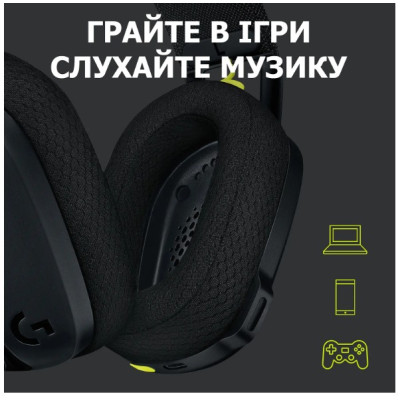 Навушники Logitech G435 LIGHTSPEED Black (L981-001050) Навушники Logitech G435 LIGHTSPEED Black (L981-001050)
