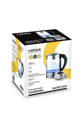 Чайник Rotex RKT87-SGS (скло, підсвітка)