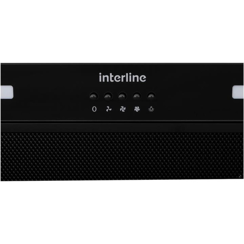 Витяжка Interline LINE S BL A/60 GL/PB повновбудована (60см, 1000куб)