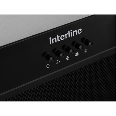 Витяжка Interline LINE S BL A/60 GL/PB повновбудована (60см, 1000куб)