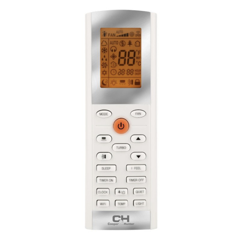 Кондиціонер Cooper&Hunter CH-S24FTXD2-SC (серія DAYTONA, тепл. насос-25,SILVER)