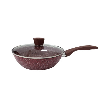 Сковорідка з кришкою MAXMARK MK-FP9128 Granite Stewpan 28см