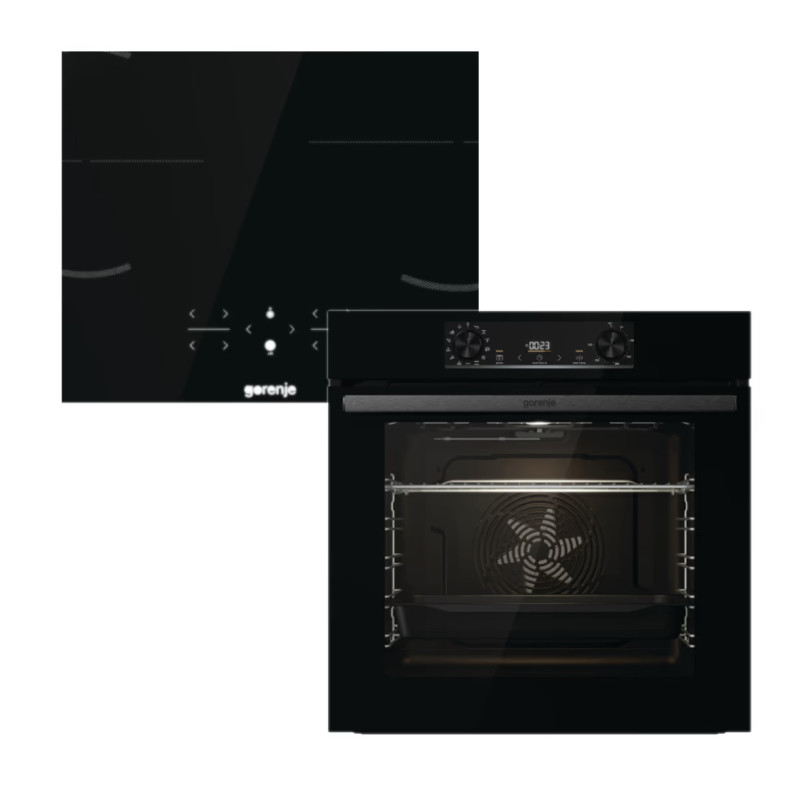 Дух.шафа + індукційна поверхня Gorenje BOS6737E06BG + GI6401BSC