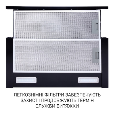 Витяжка Minola HTL 6615 BL 1000 LED (телескопічна)