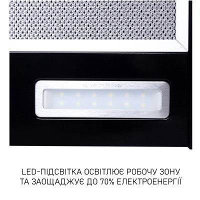 Витяжка Minola HTL 6615 BL 1000 LED (телескопічна)