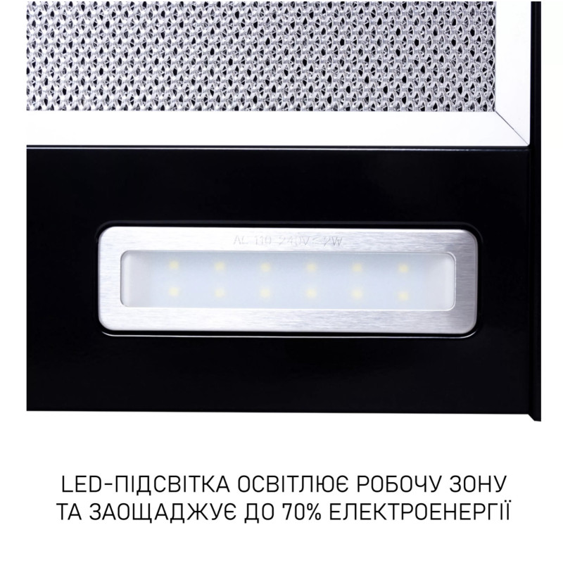 Витяжка Minola HTL 6615 BL 1000 LED (телескопічна)