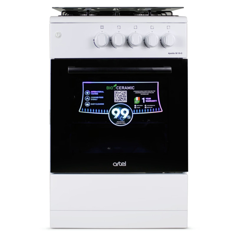 Плита газова ARTEL  APETITO 50 10-G WHITE