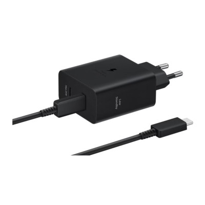 Зарядний пристрій Samsung Type-C Duo 50W with cable (EP-T5020XBE) Black
