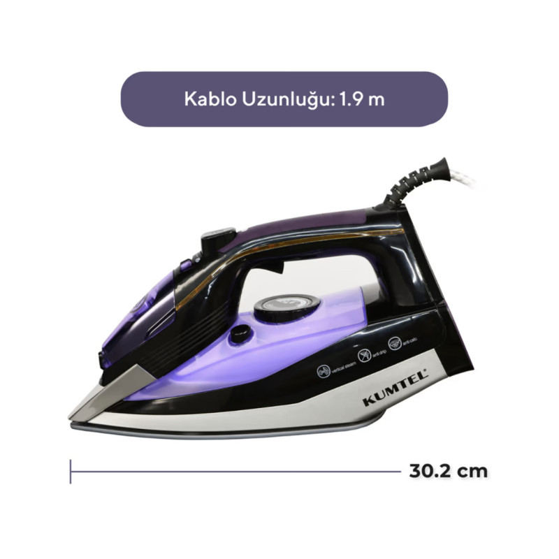 Праска KUMTEL HMU-02 Purple (2.5кВт, кераміка)