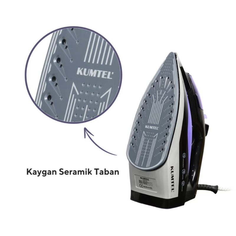 Праска KUMTEL HMU-02 Purple (2.5кВт, кераміка)